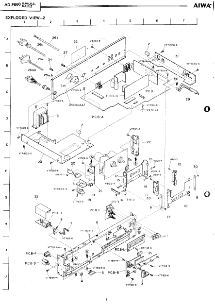 AIWA AD-F660 Stereo Cassette Deck Service Manual