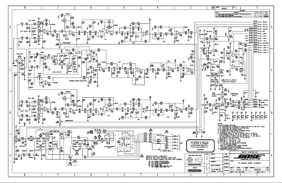 BOSE AM5P III-AM5PC Schematics