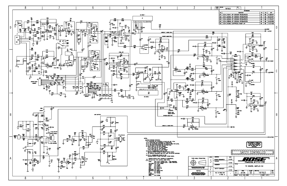 BOSE AMPLUS50 PCB Schematics