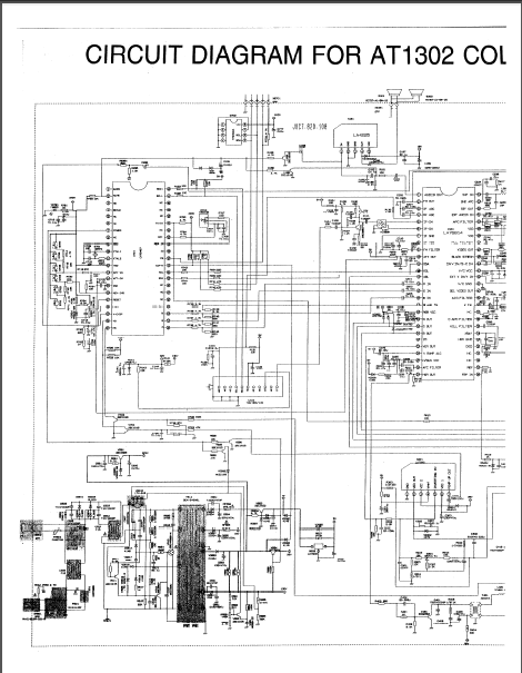 APEX-AT1302 Color TV Receiver Schematics