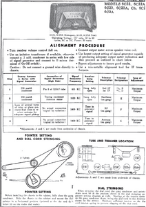 Admiral 6C22 Vintage Radio Schematics