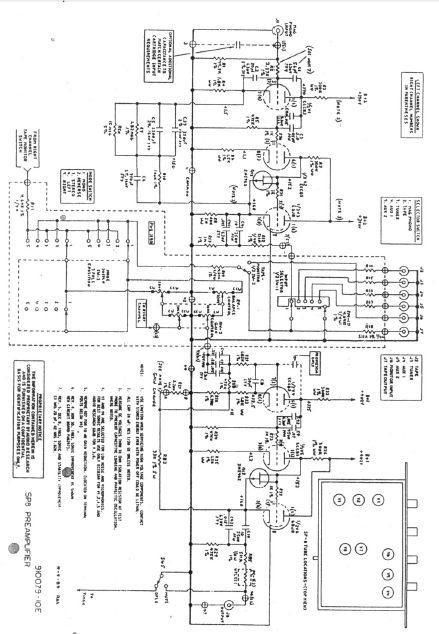 AUDIO RESEARCH SP8 Preamplifier Schematics