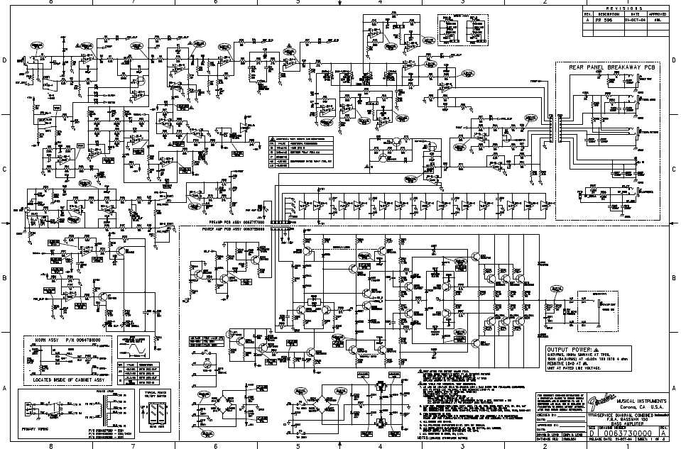 FENDER Bassman_150 Schematic
