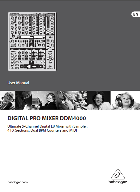 BEHRINGER Digital Pro Mixer DDM4000 User Manual