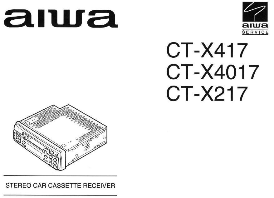 AIWA CT-X417 Car Cassette Receiver Schematics