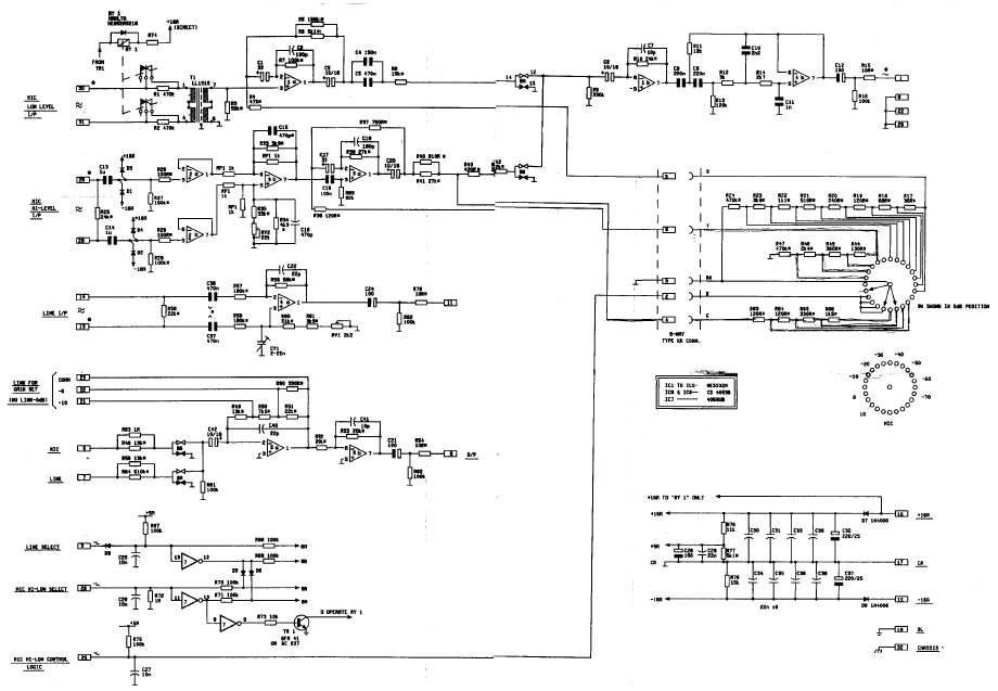 Audio TO Clearcom Calrec UA8000 Schematic