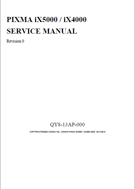 Audio TO Clearcom-Canon iX5000 iX4000____Service Manual