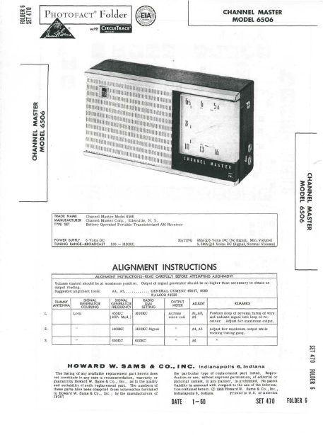 Audio TO Clearcom-Channel_Master_6506_SM Service Manual