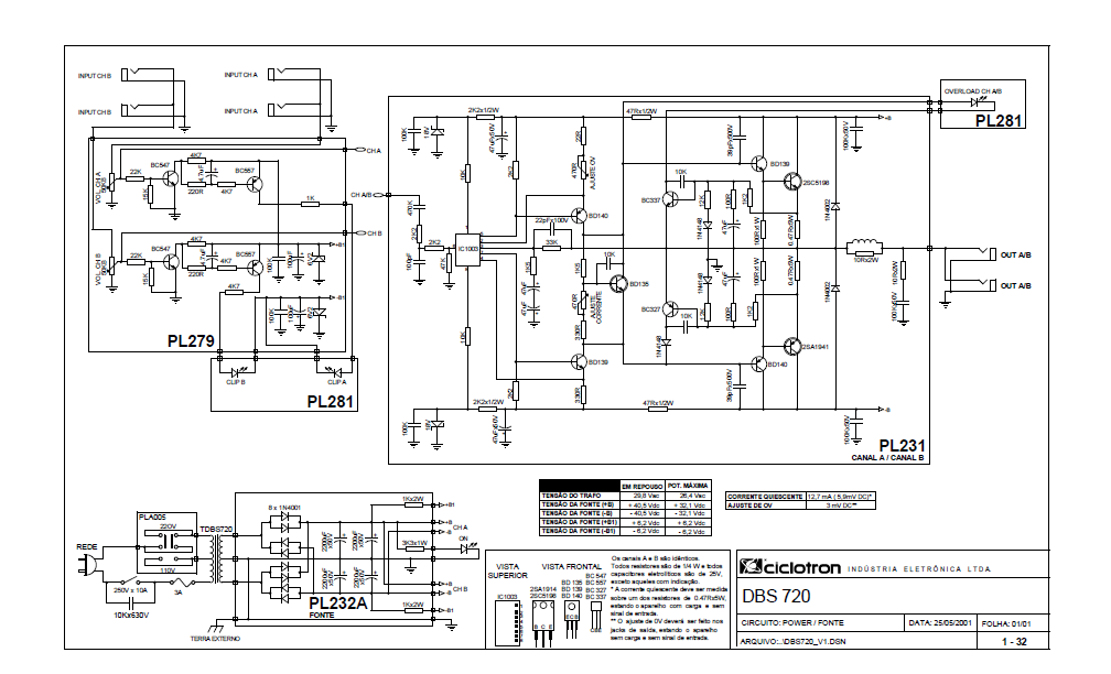 Audio TO Clearcom-Ciclotron_DBS_720_pwr_sch Service Manual