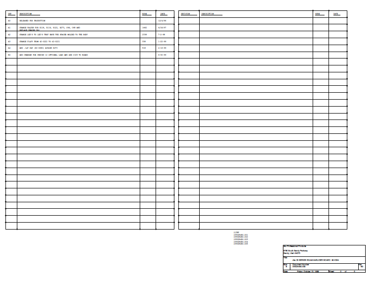 DBX Series20 EQ Main Slider Board Schematics