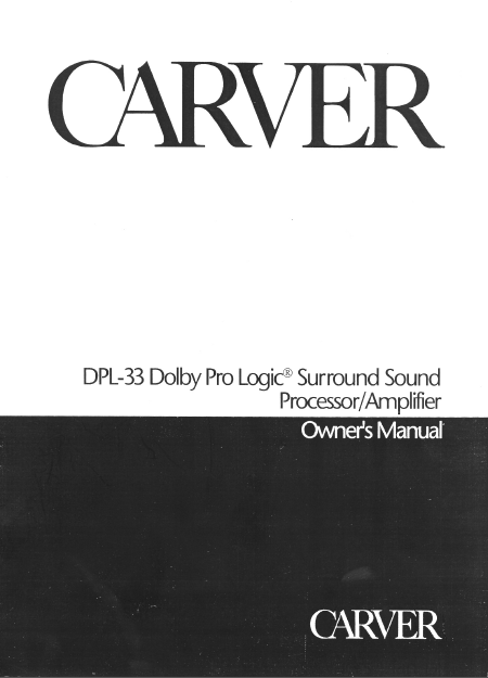 Audio TO Clearcom-DPL-33 OM Service Manual