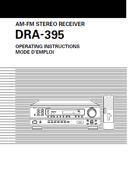 DENON DRA-395 AM FM Stereo Receiver Service Manual