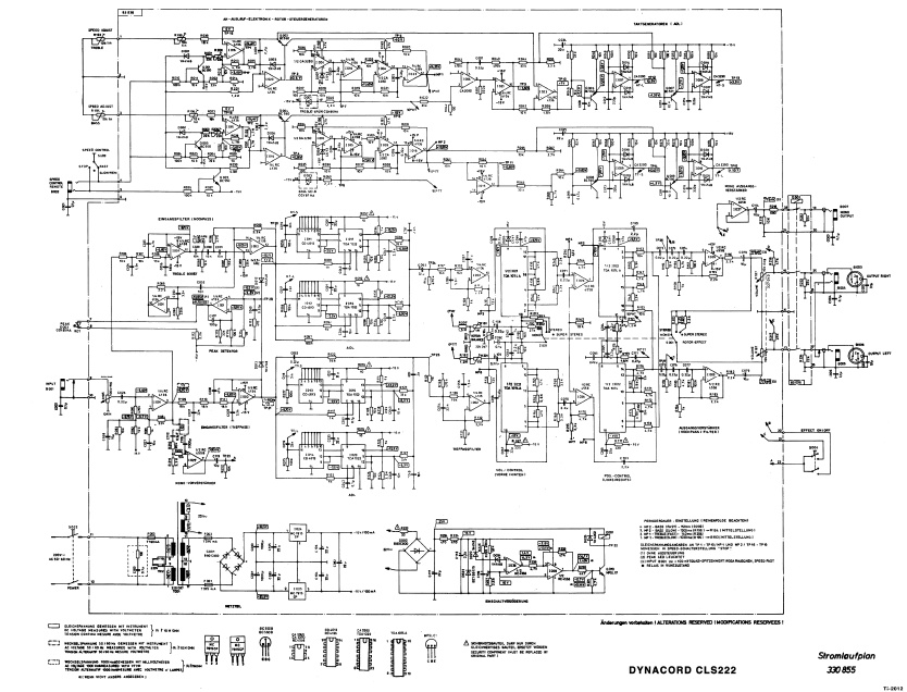 DYNACORD CLS222 Schematic