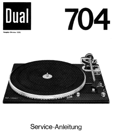 Dual 704 Service Manual