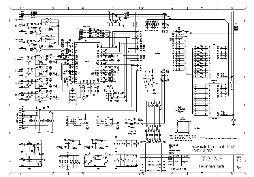 Dyna PowerMate Effectsboard 80487 Schematic