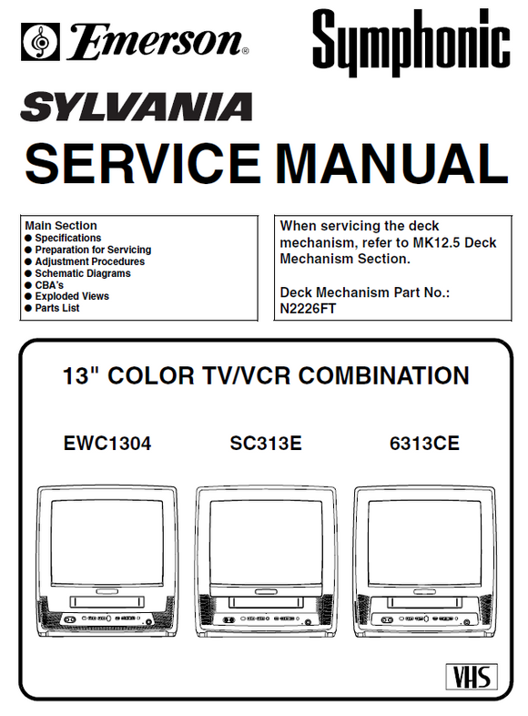 Emerson EWC-1304 Service Manual