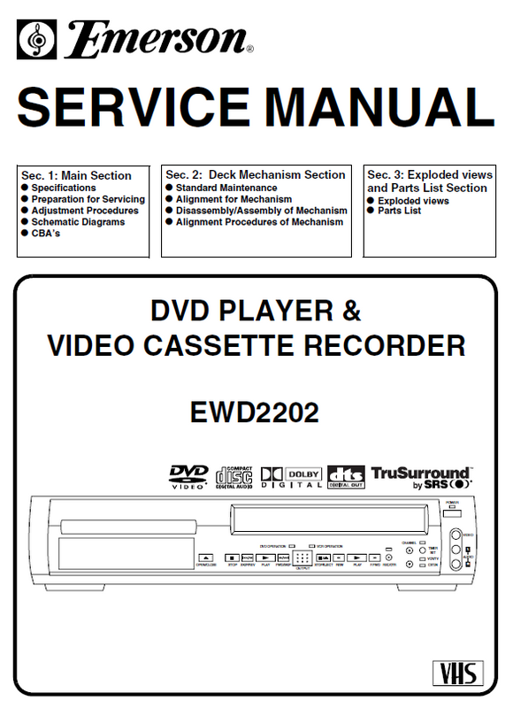 Emerson EWD-2202 Service Manual