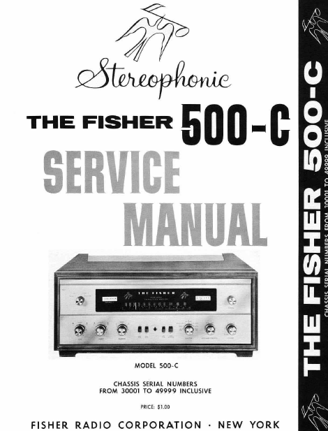 FISHER 500-C Stereophonic Amplifier Service Manual