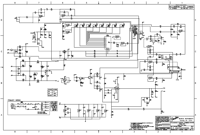 FENDER FM25 DSP Schematic