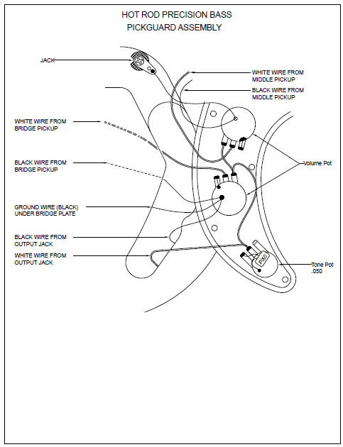 FENDER Hot Rod Precision Bass Schematic