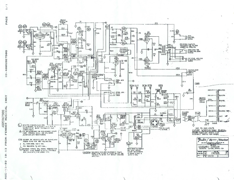 Fender CONCERT II Schematic
