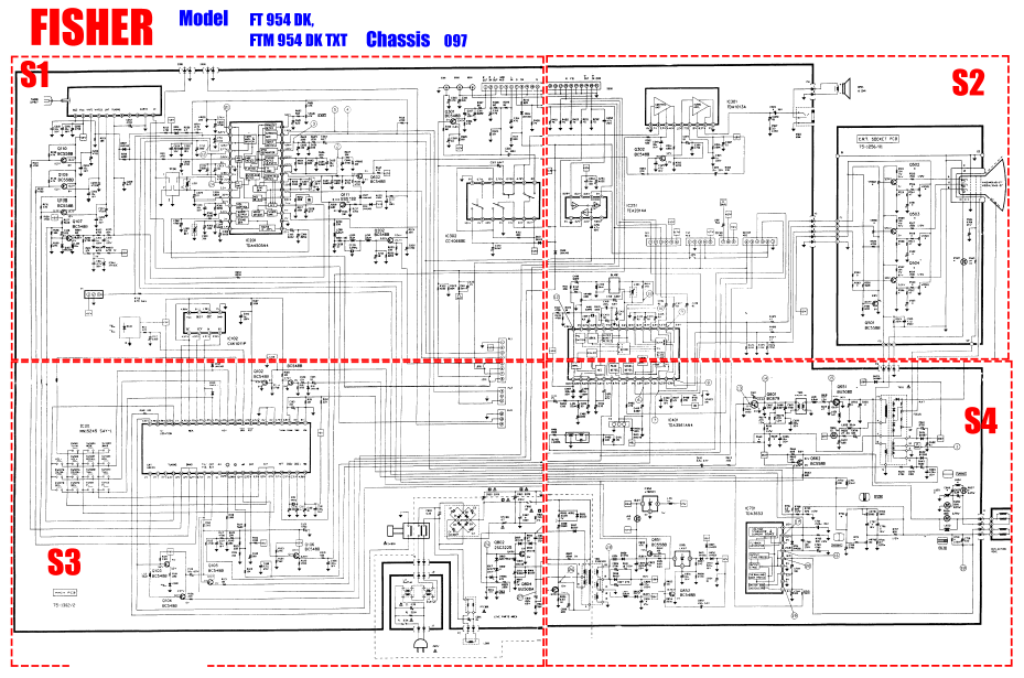 FISHER Model FT 954 Dk Chassis 097 Schematics