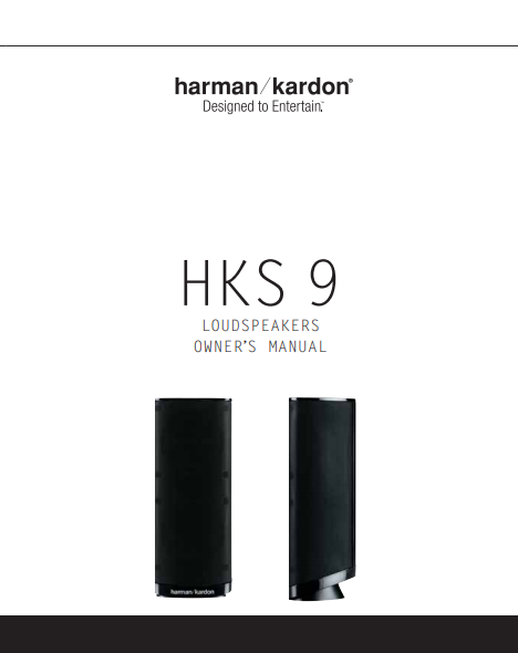 Harman Kardon HKS 9 Loudspeaker Owner's Manual