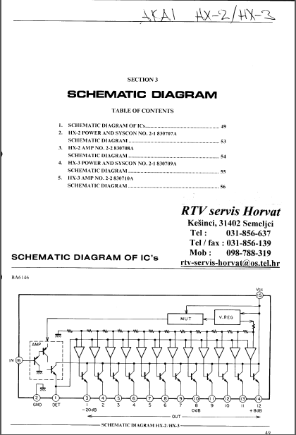 AKAI HX-2-3 Service Manual