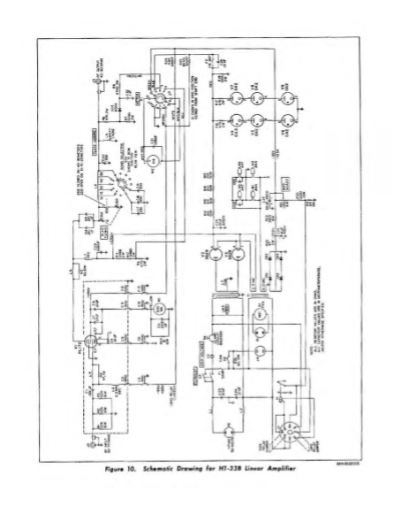 Hallicrafters Model HT-33B Linear Amplifier Schematics