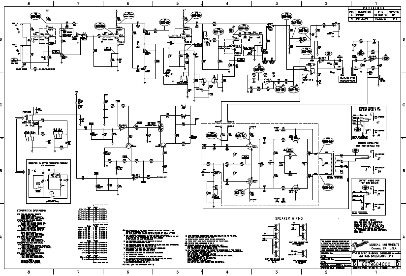 FENDER HotRod Deluxe III Rev-B Schematic