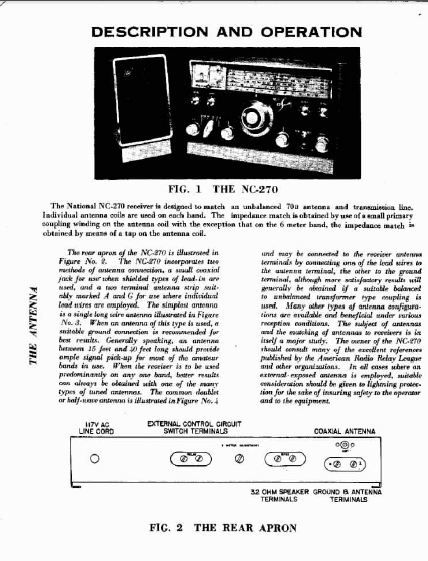 Audio TO Clearcom- NATIONAL_NC-270 Service Manual