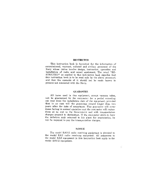 Audio TO Clearcom-NATIONAL_RAS-2 Service Manual
