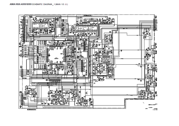 AIWA NSX A999-S999 Schematics