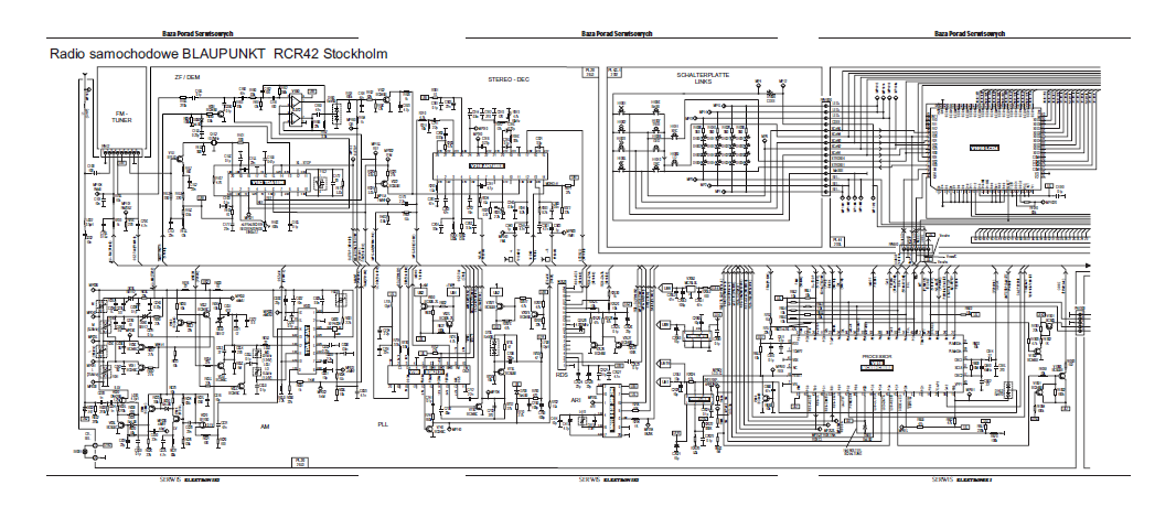 BLAUPUNKT RCR42 Stockholm Schematics