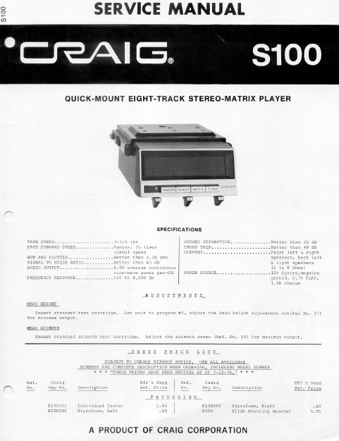 COBRA TO Cybernet-S100 VER 2.0 Service Manual