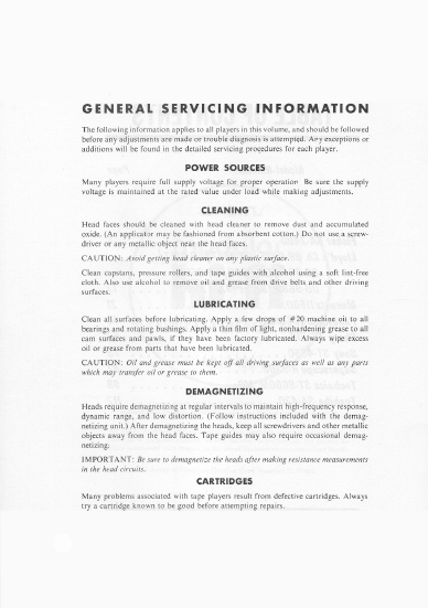 Harman Kardon TA600 Service Manual
