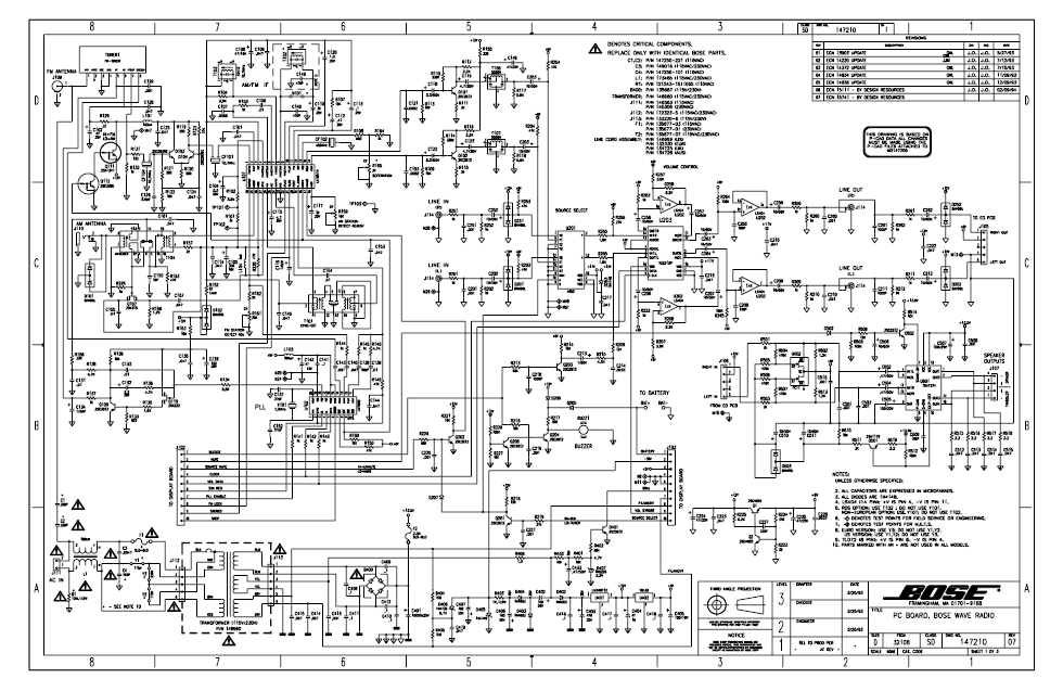 BOSE AW Radio Schematic