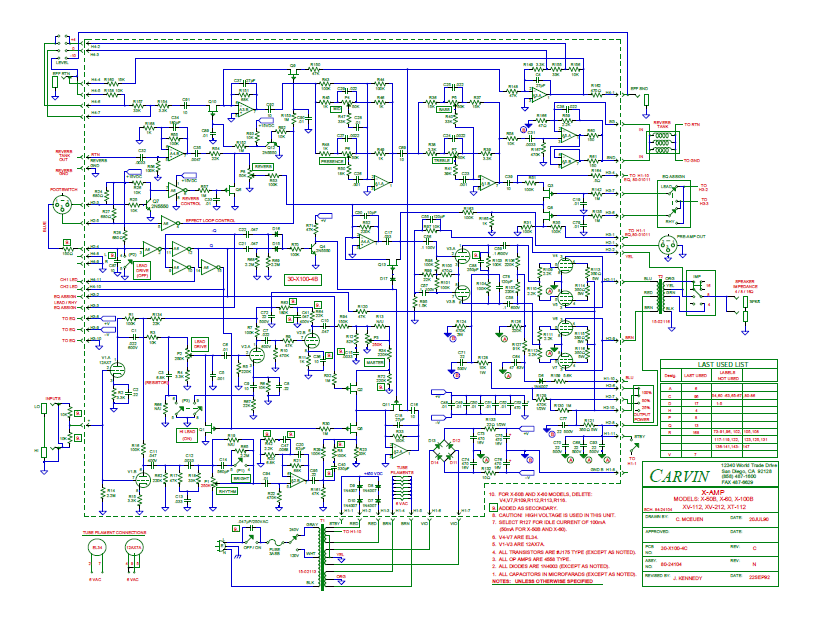 Audio TO Clearcom-X50B X60 X100B XV112 212 XT112 Service Manual