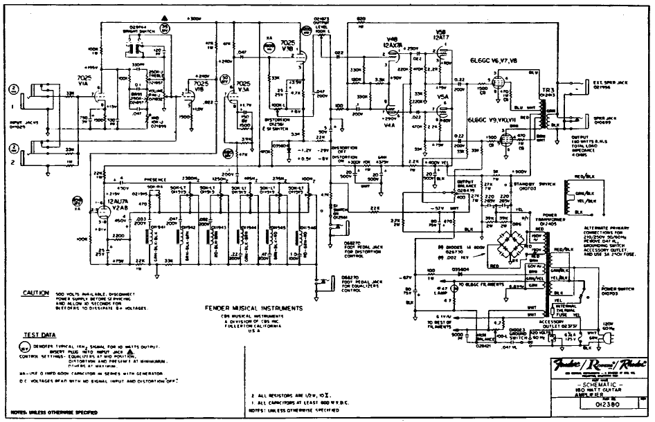 FENDER Rhodes-2 Schematic