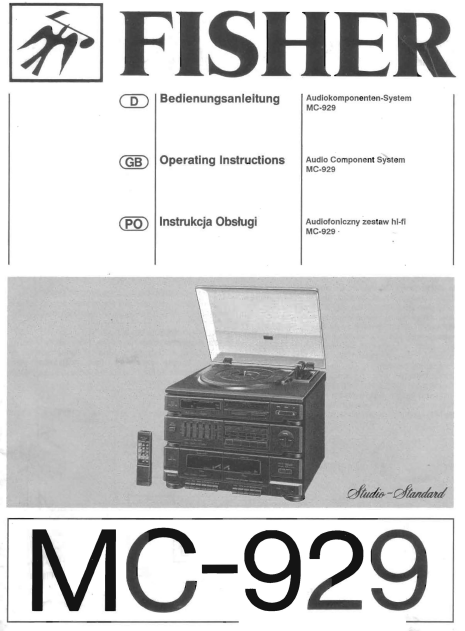 FISHER Model MC-929 Schematics