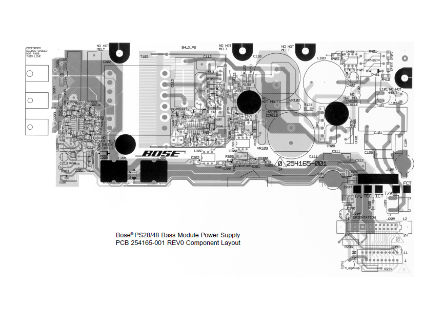 BOSE Lifestyle PS28-48Bass Module Schematic