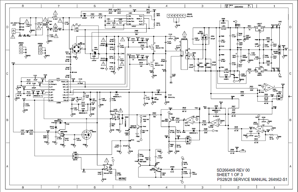 BOSE SD266459 Sheet1 Bass Module Schematic