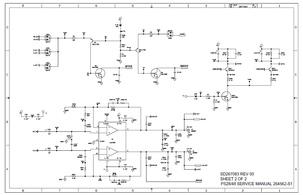 BOSE SD267083 Sheet2 Bass Module Schematic