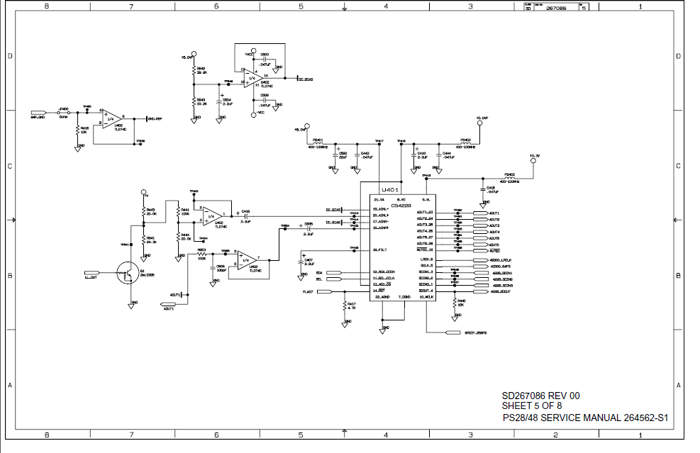 BOSE SD267086 Sheet5 Bass Module Schematic