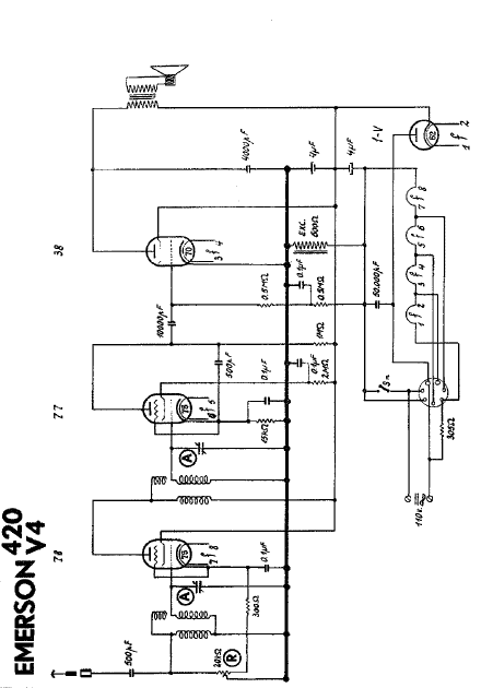 Emerson 420 V4 Radio Schematic