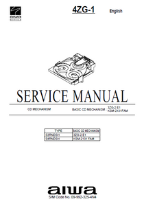 AIWA 4ZG-1 Basic CD Mechanism KSM-2131FAM Service Manual