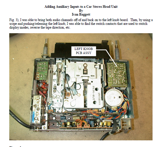 ALPINE 7164 Auxiliary Car Stereo Inputs Instruction Manual