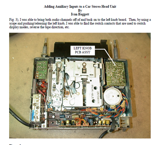 ALPINE 7164 Auxiliary Car Stereo Inputs Instruction Manual