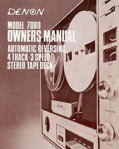 DENON 7D80 Automatic Stereo Tape Owner's Manual