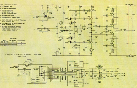 HAFLER 9300-9500 Schematic